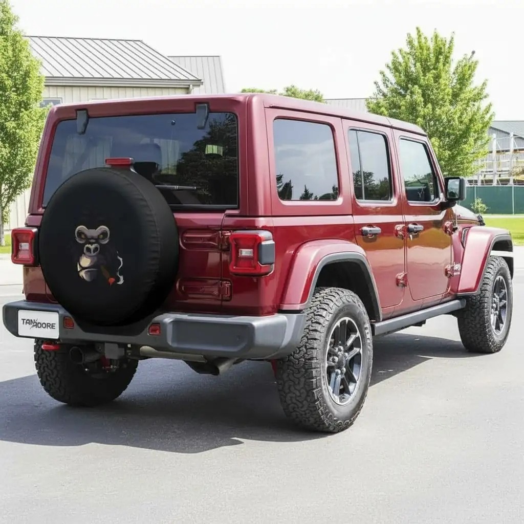Angry Monkey With Cigar Spare Wheel Tire Cover